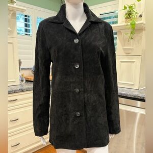 Bernardo Black Leather Jacket M